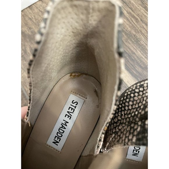 Steve‎ Madden Size 8 Rookie Bootie Boots Snakeskin Animal Print - Picture 10 of 13